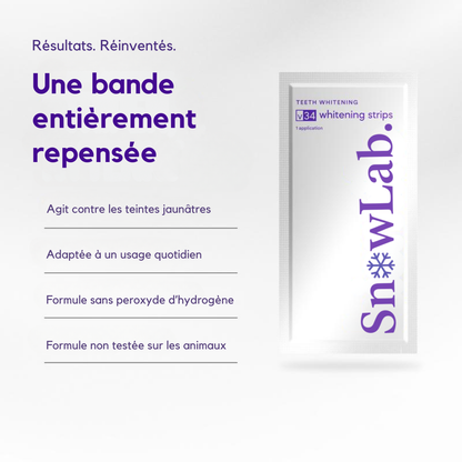 Bande blanchissante violettes